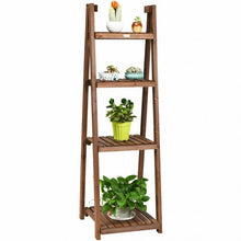 Load image into Gallery viewer, Folding Flower Stand Rack Wood Plant Storage Display Shelf