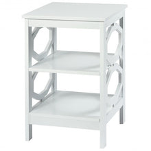 Load image into Gallery viewer, 3-tier Nightstand Sofa Side End Accent Table-White