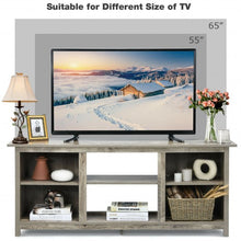 Load image into Gallery viewer, 2-Tier Entertainment Media Console Center-Gray