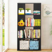 Load image into Gallery viewer, 4-tier Bookcase One Fixed and Three Adjustable Shelves