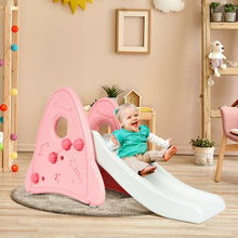 Load image into Gallery viewer, Freestanding Baby Slide Indoor First Play Climber Slide Set for Boys Girls -Pink