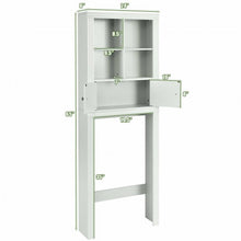 Load image into Gallery viewer, Over the Toilet Storage Rack Bathroom Space Saver with Adjustable Shelf
