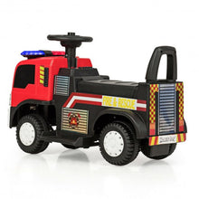 Load image into Gallery viewer, Kids 6V Battery Powered Electric Ride On Fire Truck