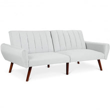 Load image into Gallery viewer, Sofa Futon Bed Sleeper Couch Convertible Mattress-Gray