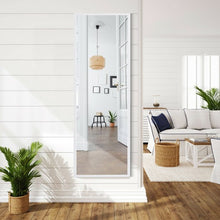 Load image into Gallery viewer, Full Length Metal Door Mirror with Adjustable Hook-White