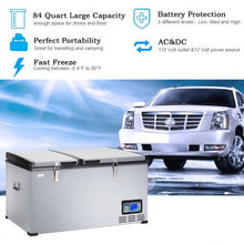 Load image into Gallery viewer, 84-Quart Portable Electric Camping Car Cooler