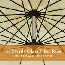 Load image into Gallery viewer, 10 Foot Patio Offset Umbrella Market Hanging Umbrella for Backyard Poolside Lawn Garden-Beige