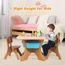 Load image into Gallery viewer, Children Kids Activity Table & Chair Set Play Furniture W/Storage-Coffee