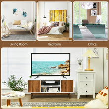 Load image into Gallery viewer, TV Stand Entertainment Media Console with 2 Storage Cabinets and Open Shelves