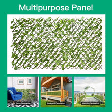 Load image into Gallery viewer, 3 Pcs Retractable Artificial Leaf Faux Ivy Privacy Fence Screen Expandable