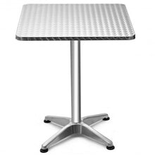 Load image into Gallery viewer, Folding 23.5" Aluminium Square Bar Table Indoor Outdoor Bistro
