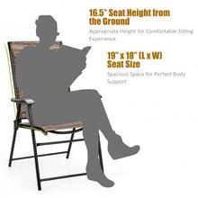 Load image into Gallery viewer, 2 Pcs Outdoor Patio Folding Chair with Armrest for Camping Lawn Garden