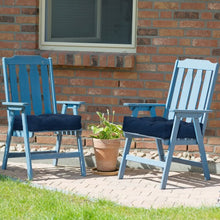 Load image into Gallery viewer, 21" x 21" Patio Chair Seat Cushion Pads for Indoor and Outdoor-Navy