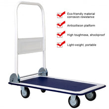 Load image into Gallery viewer, 330 lbs Platform Cart Dolly Foldable Warehouse Push Hand Truck