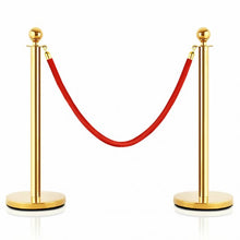 Load image into Gallery viewer, 2pcs Barrier Crowd Control Stanchion Queue Velvet Rope