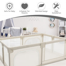 Load image into Gallery viewer, Baby Playpen Extra Large Kids Activity Center Safety Play-White