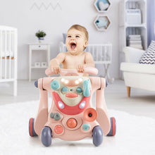 Load image into Gallery viewer, 2-in-1 Baby Walker with Activity Center-Pink