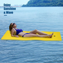 Load image into Gallery viewer, 3-layer Tear-resistant Relaxing Foam Floating Pad-Yellow