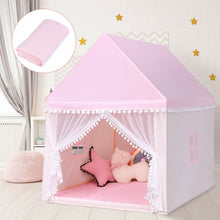 Load image into Gallery viewer, Kids Play Tent Large Playhouse Children Play Castle Fairy Tent Gift w/ Mat-Pink