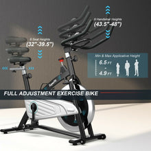 Load image into Gallery viewer, 30Lbs Magnetic Fixed Indoor Training Bicycle with Monitor for Gym and House