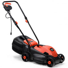 Load image into Gallery viewer, 14" Electric Push Lawn Corded Mower with Grass Bag-Red