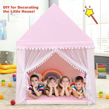 Load image into Gallery viewer, Kids Play Tent Large Playhouse Children Play Castle Fairy Tent Gift w/ Mat-Pink