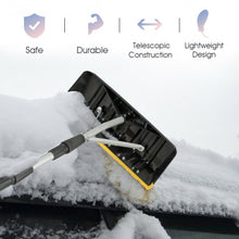 Load image into Gallery viewer, 21FT Telescoping Snow Roof Rake Aluminum Tube Non-Slip Handle