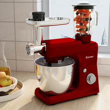 Load image into Gallery viewer, Multifunctional Stand Mixer Blender Meat Grinder with Bowl-Red