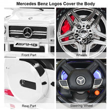 Load image into Gallery viewer, Mercedes Benz G65 Licensed Remote Control Kids Riding Car-White