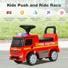 Load image into Gallery viewer, Licensed Mercedes Benz Kids Fire Engine Racer-Red