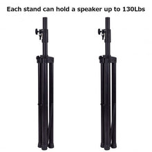Load image into Gallery viewer, Pair of Tripod Speaker Stands with Carry Bag & Cables