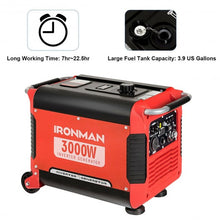 Load image into Gallery viewer, 3000 W Portable Single Cylinder Inverter Gasoline Generator