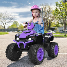 Load image into Gallery viewer, 12V Kids Electric 4-Wheeler ATV Quad Ride On Car with LED Light-Purple