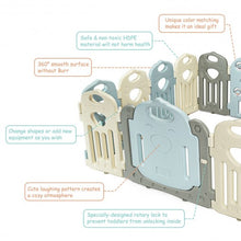 Load image into Gallery viewer, Kids Baby Playpen 14 Panel Activity Center Safety Play Yard