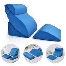 Load image into Gallery viewer, 4 Pcs Bed Wedge Pillow Incline with Head Support for Rest