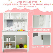 Load image into Gallery viewer, Kids Pretend Kitchen Playset Gift with Utensils White