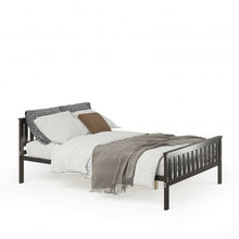Load image into Gallery viewer, Full Size Wood Platform Bed with Headboard