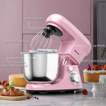 Load image into Gallery viewer, 5.3 Qt Stand Kitchen Food Mixer 6 Speed with Dough Hook Beater-Pink