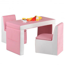 Load image into Gallery viewer, Multi-functional Kids Sofa Table Chair Set-Pink