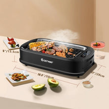 Load image into Gallery viewer, Smokeless Electric Portable BBQ Grill with Turbo Smoke Extractor