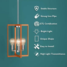 Load image into Gallery viewer, 3-Lights Modern Pendant Lamp with Iron Square Lamp Shade