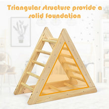 Load image into Gallery viewer, Wooden Climbing Pikler Triangle Ladder for Toddler Step Training