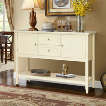 Load image into Gallery viewer, Wooden Sideboard Buffet Console Table w/ Drawers and Storage-Beige