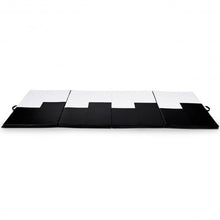 Load image into Gallery viewer, Gymnastics Mat Folding Portable Exercise Aerobics Exercise Mat-Black & White