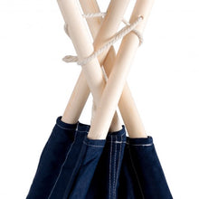 Load image into Gallery viewer, 5' White & Blue Portable Indian Children Sleeping Dome Play Tent