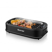 Load image into Gallery viewer, Smokeless Electric Portable BBQ Grill with Turbo Smoke Extractor