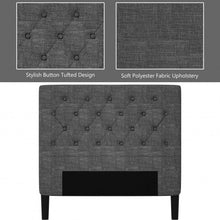 Load image into Gallery viewer, Upholstered Bed Base with Button Stitched Headboard