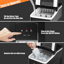 Load image into Gallery viewer, Portable Countertop Ice Maker Machine with Scoop-Black