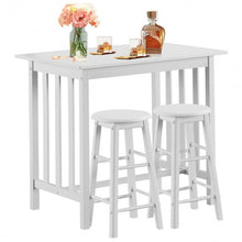 Load image into Gallery viewer, 3-Piece Counter Height Breakfast Table with 2 Stools
