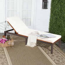 Load image into Gallery viewer, Patio Acacia Wood Lounge Chair Chaise Recliner